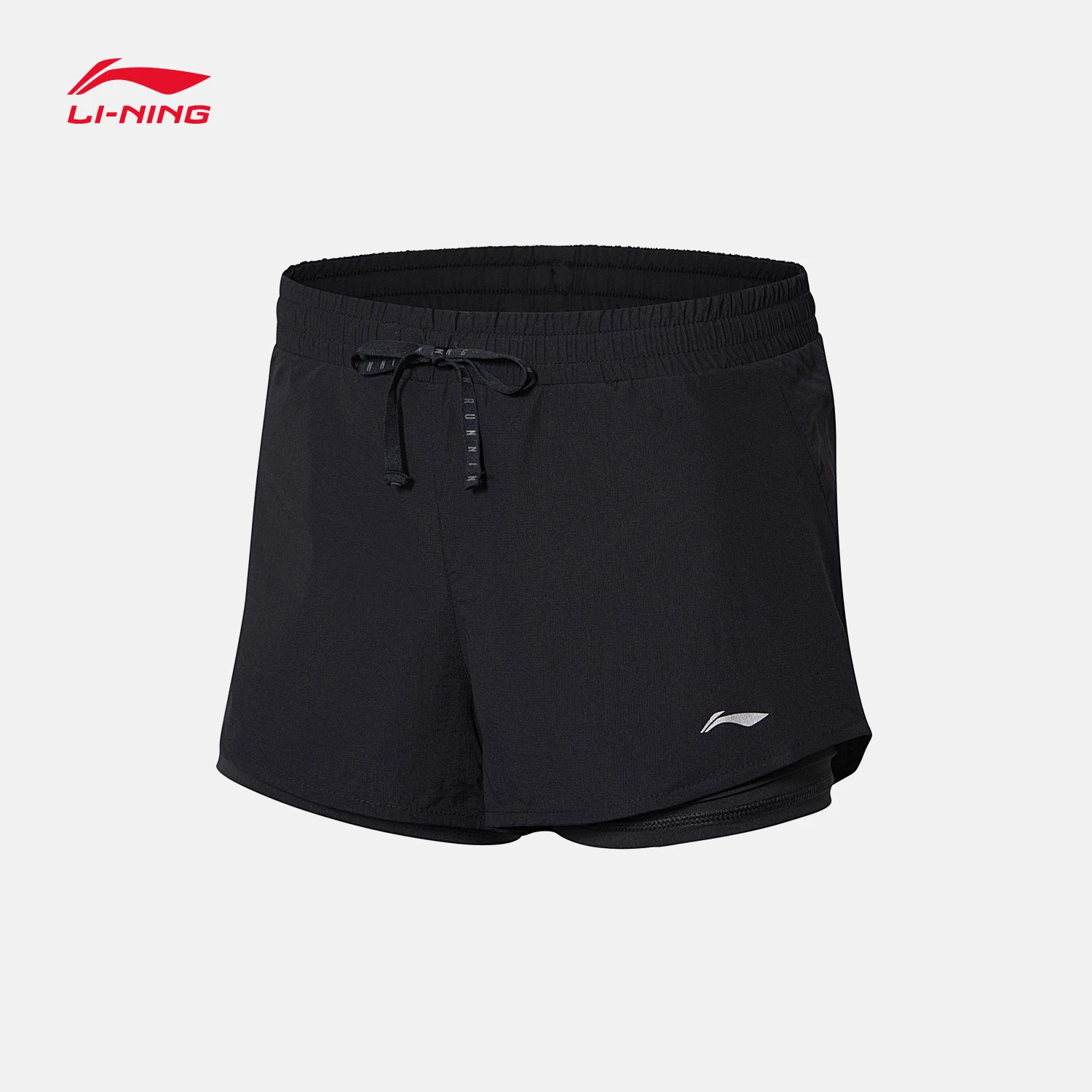 Li Ning спортивные женские шорты 2018 Новая серия для бега летние тканые удобные