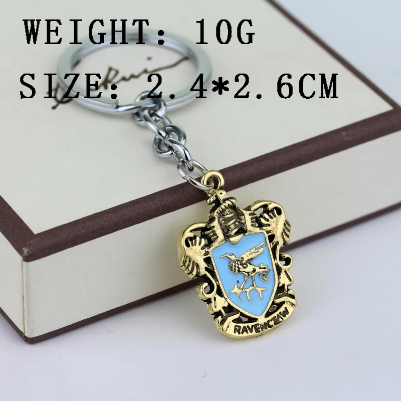 Hp знак школы Хогвартс брелок Ravenclaw Gryffindor Hufflepuff брелок для мужчин и женщин Подарочный автомобильный брелок аксессуары