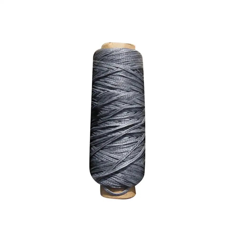 Peacock Blue Flat Waxed Thread 210D 30M Wax String Cord Sewing Craft Tool Portable For DIY Handicraft Leather Products Waxed Thread Cord - Цвет: Peacock Blue