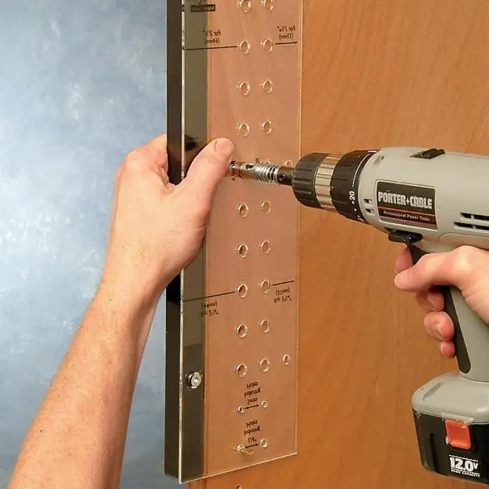 Hinge Mounting Tool Self-Centering Shelf Pin with Drilling Jig Bit for Door Cabinet Furniture DTT88