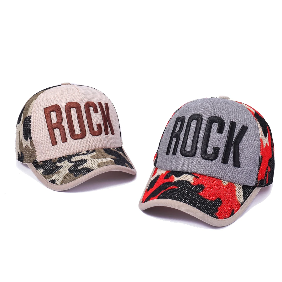 Новинка 2019 сетчатые бейсболки женские Снэпбэк кепки с надписью Rock модные