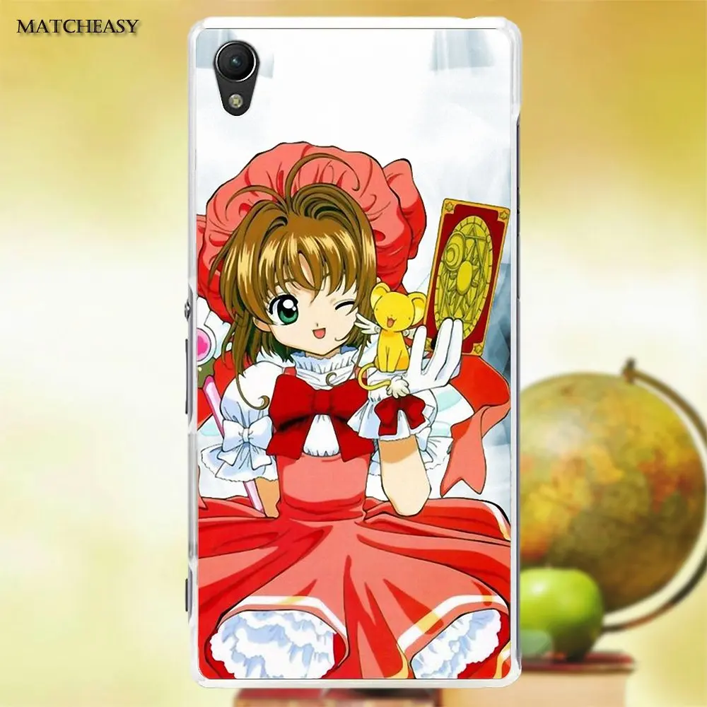Мягкий термополиуретановый чехол для телефона Sakura Card Captor Sony Xperia Z Z1 Z2 Z3 Z4 Z5 compact Mini