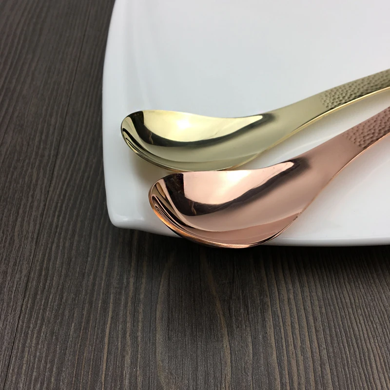 Чистая медная ложка латунная красная для супа обеденная экологичные столовые