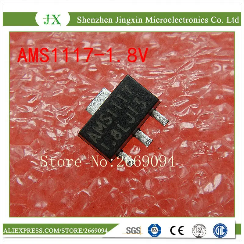 100 шт/300 шт AMS1117-1.8V SOT89 AMS1117 1 8 V 1A стабилизатор напряжения ldo SOT-89 | Электроника