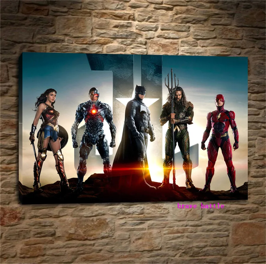 Лига Справедливости Холст Картина Печать гостиной домашний декор Современное