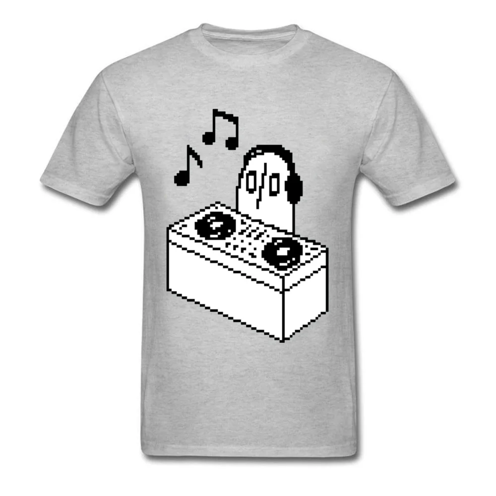 Футболка Napstablook DJ Pixel Arts мужские топы футболки с круглым вырезом Undertale Sans 100% хлопок