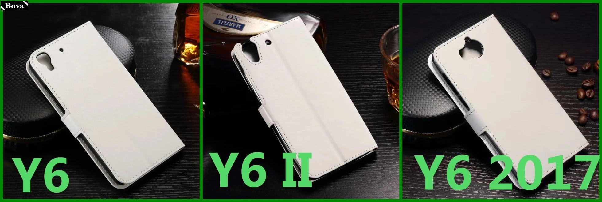 Держатель для карт крышка чехол для huawei Y6 Y6 II Y6 Prime чехол для телефона из искусственной кожи с откидной крышкой