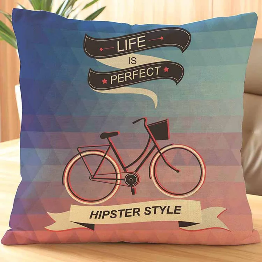 Наволочка для подушки в винтажном стиле декоративная наволочка дивана с принтом