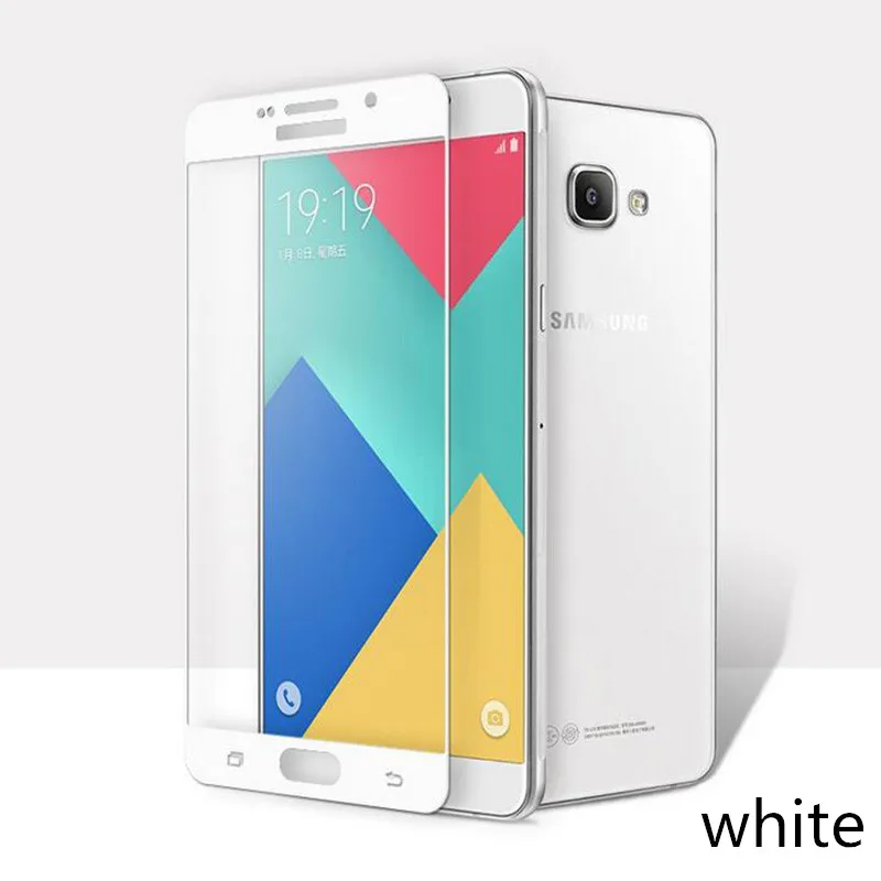 RUANZHAO Full Cover Tempered Glass For Samsung Galaxy A5 A7 A3 2017 Screen Protector Film A320 A520 A720 | Мобильные телефоны и