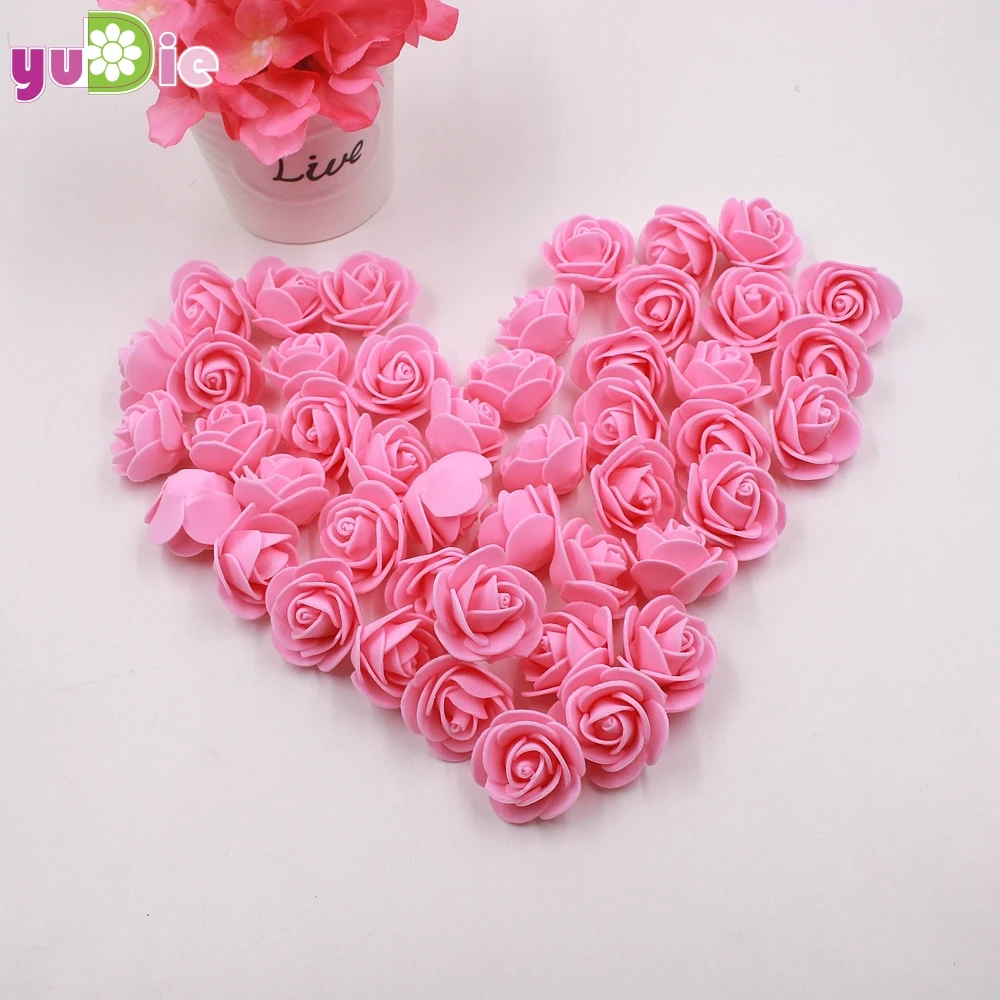 30 шт./пакет можно смешать цвета мини ПЭ пенопластовая Роза искусственные цветы