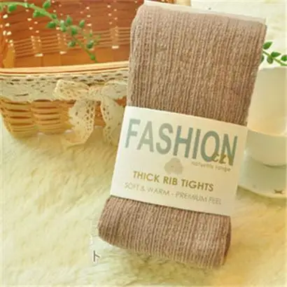 K068 Light khaki INDJXND женские осенне-зимние вязаные чулки женские обтягивающие колготки теплые колготки Collant Femme K068 - Цвет: K068 Light khaki