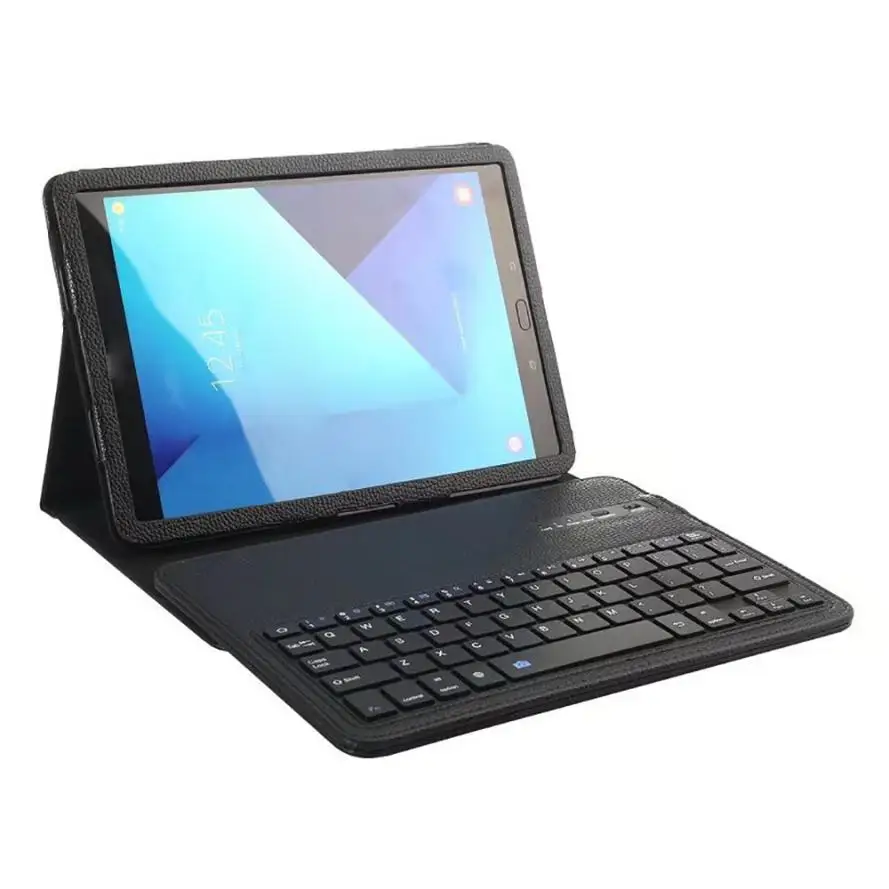 2017 для Galaxy Tab s3 9 7-дюймовый Bluetooth клавиатура + кожаный чехол-подставка тонкий Alum ma03 |