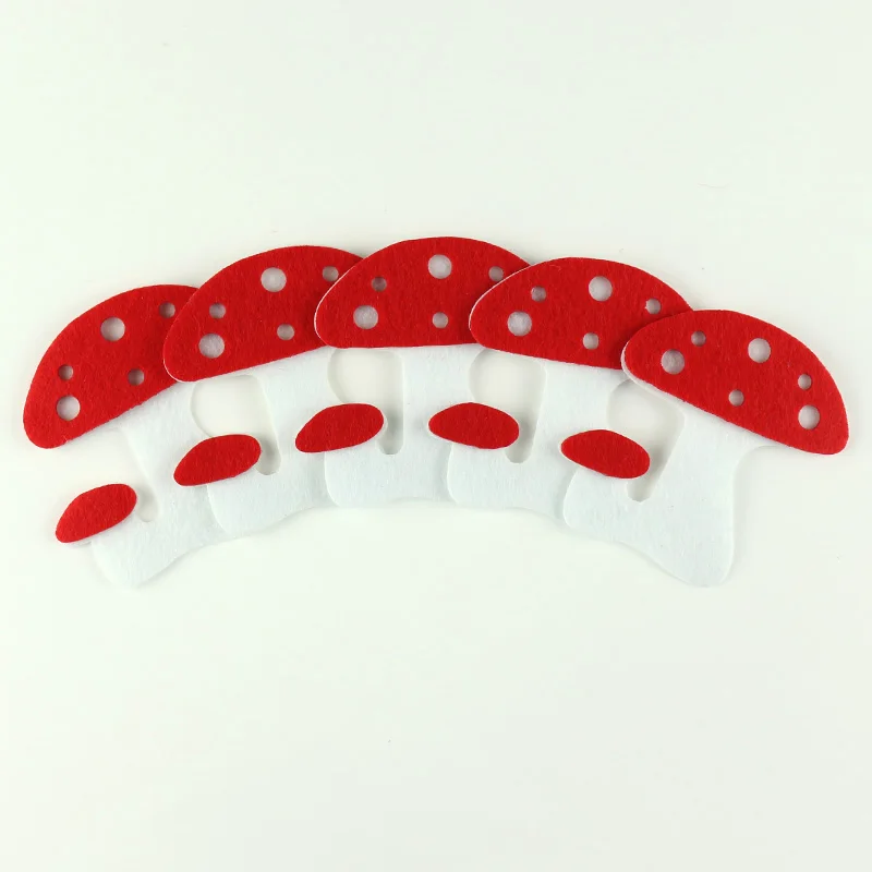 Швейные аксессуары Patchworks Грибная аппликация овощные нашивки из фетра ремесло