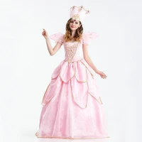 free shipping fairy godmother pink dress european retro court costume fairy tale theme dress stage performance princess dress