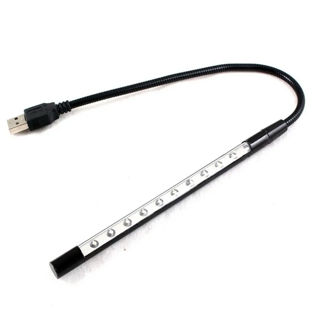 Новый гибкий USB 10 Светодиодный светильник для подсветки клавиатуры ноутбука ПК Mac