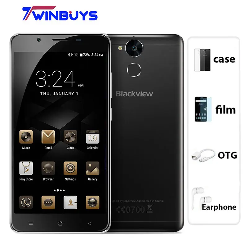 Оригинал Blackview P2 Lite мобильного телефона MTK6753 Octa core 3 ГБ Оперативная память 32