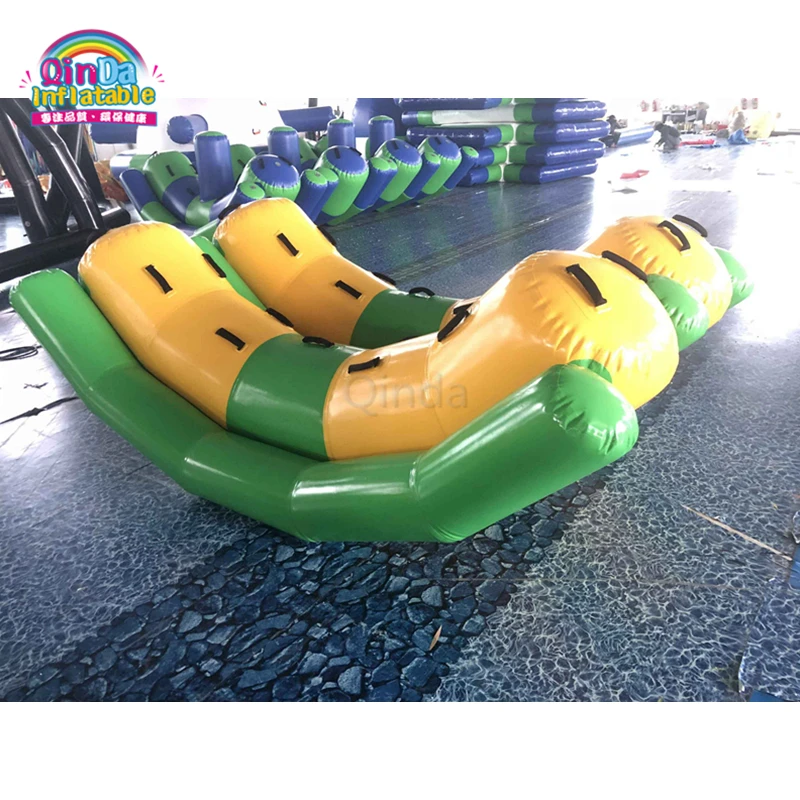 Надувной двойной teeter totter для игр в водный парк хит продаж|Надувные игрушки| |