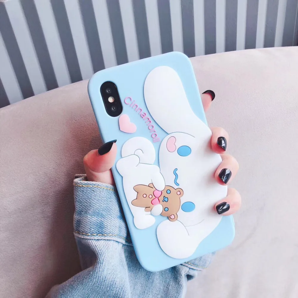 Для iphone 11 Pro Max Sanrio мультфильм cinnamoroll Собака Мягкий силиконовый чехол для телефона для iphone 6 6s 7 8 plus X XR XS MAX чехол