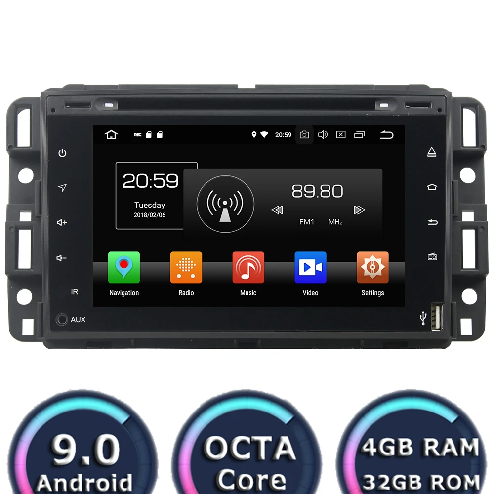 Roadlover Octa Core Android 9 0 Автомагнитола DVD плеер для GMC Yukon Tahoe 2007 2012 Стерео GPS навигация 7