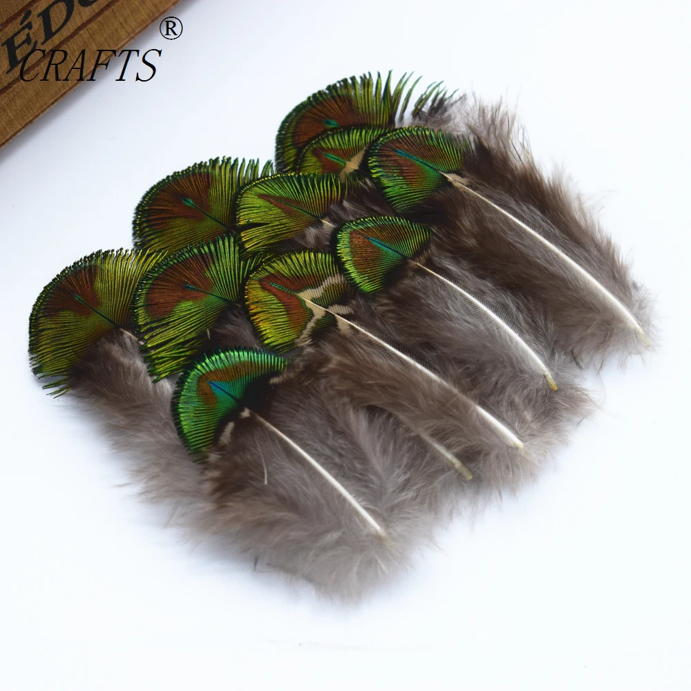 10 шт. перья павлина 4 7 см|peacock feathers|gold peacock feathersfeather feather |