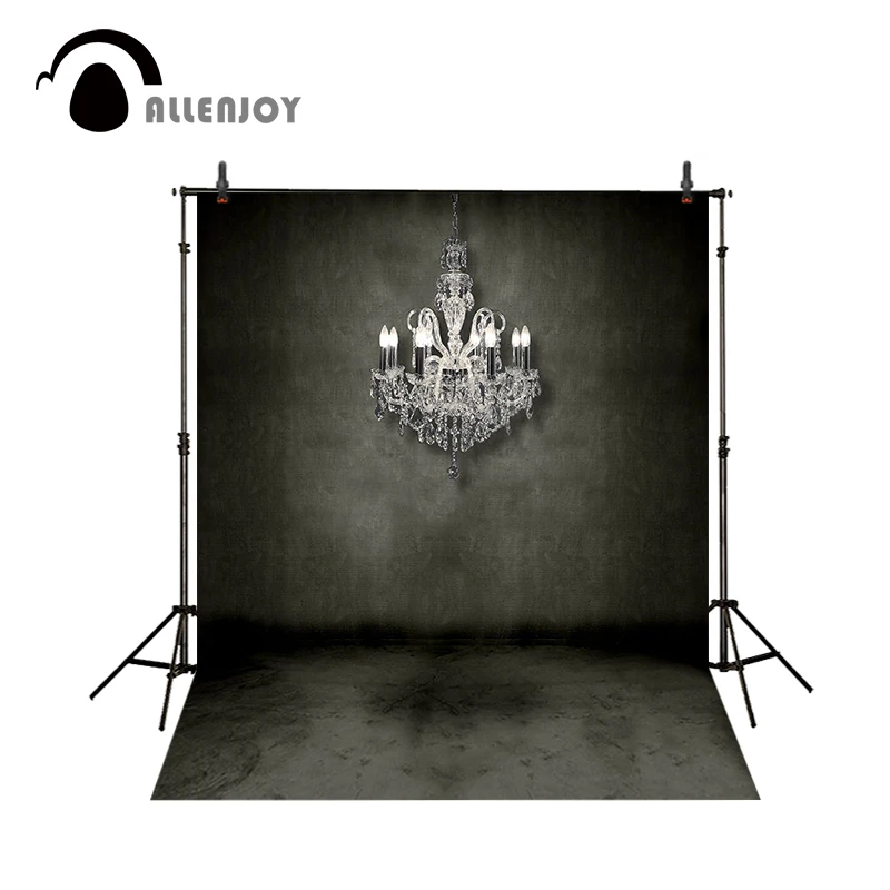 Фон для фотосъемки Allenjoy с серой люстрой винтажный фон студии старый|photo background