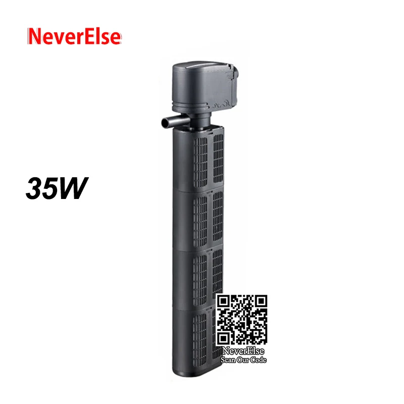 4Filters 35W Мощный аквариум фильтр 12/18/25/35 Вт погружной рыбный бак воздушный насос, спрей потока биологических плюс Мощность насос с фильтром фильтр для очистки воды - Цвет: 4Filters 35W