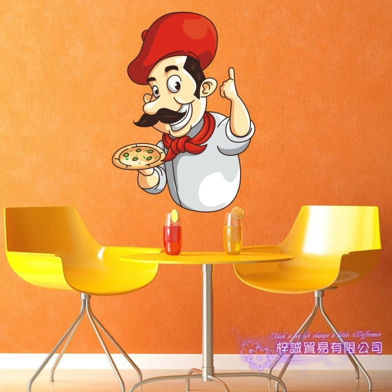 Экспресс наклейка &quotПицца&quot ресторанная постер виниловые художественные