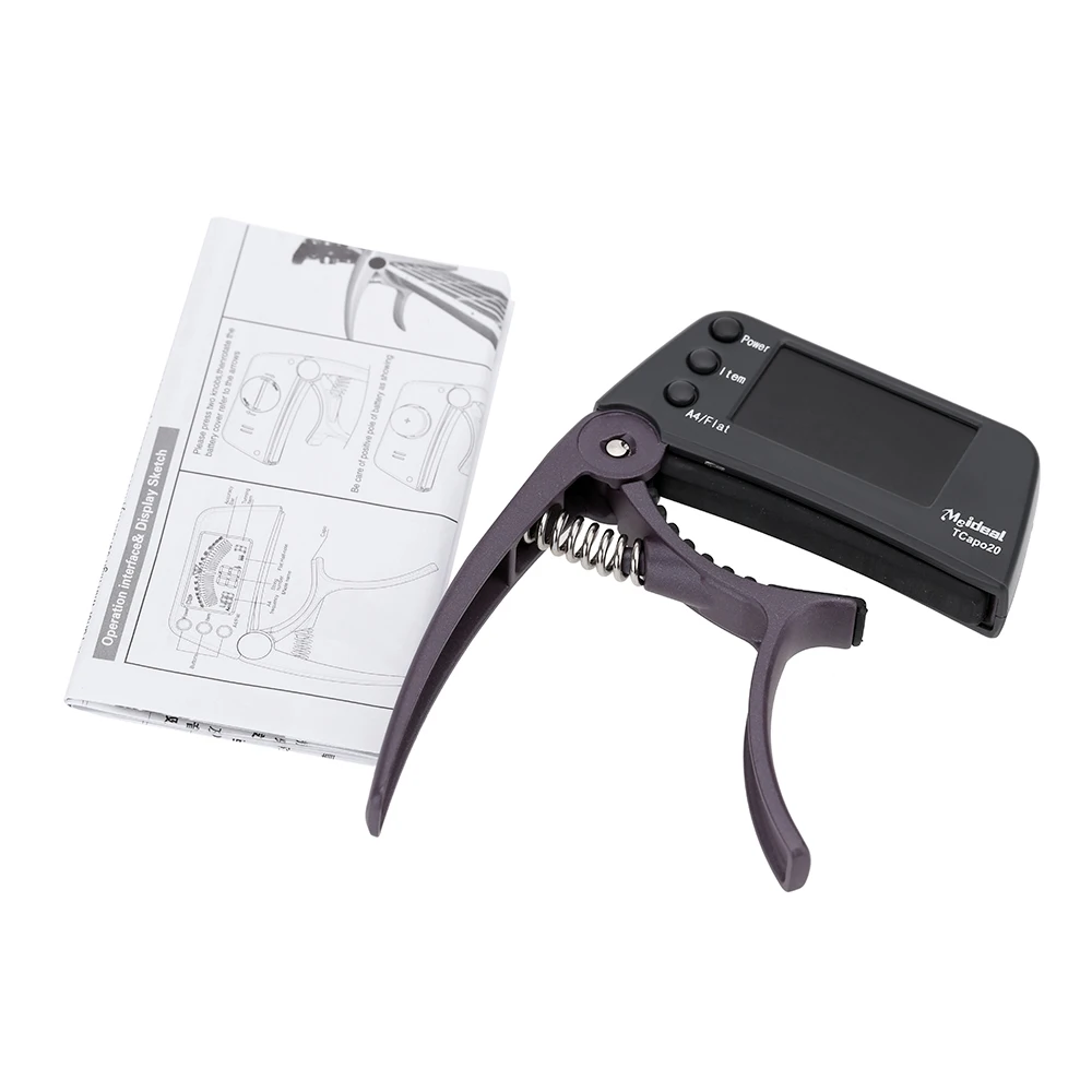 TCapo20 каподастр для акустической гитары быстрая смена ключа капо тюнер сплава