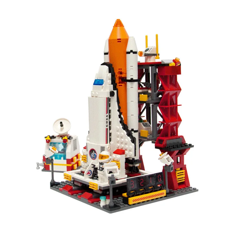 679 шт Детский космический Dream Rocket Launch Center Legoings Строительные блоки Набор игрушек