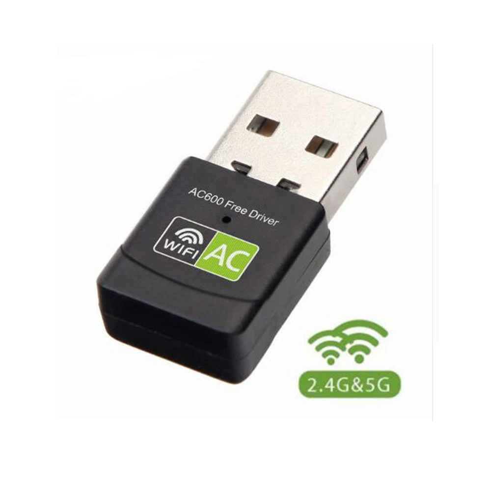 802.11ac беспроводной USB WiFi адаптер 600 Мбит/с ПК сетевая карта двухдиапазонный wifi 5 ГГц адаптер ЛВС USB Ethernet приемник AC Wi-Fi