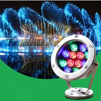 6w 24w pond landscape lamp 24v colorful fountain swimming pool led underwater light waterproof lamp