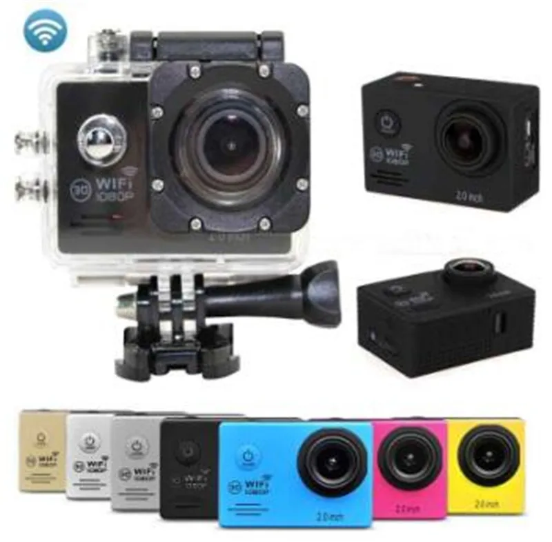2 0 LCD фото камеры 1080P 12MP WiFi видеокамеры 30M Водонепроницаемый Full HD DVR|Любительские