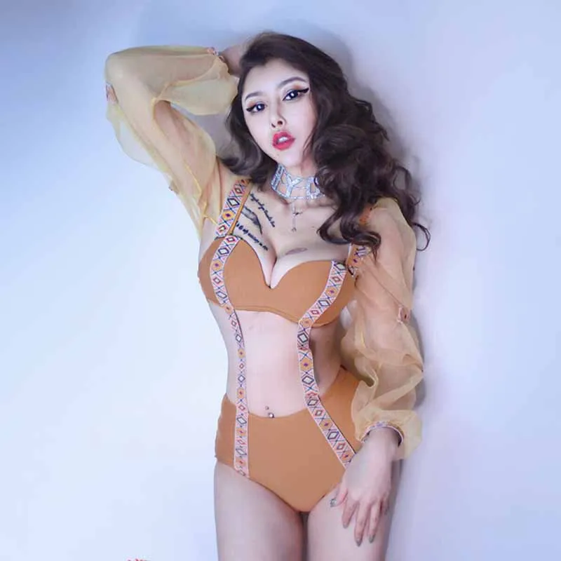 Новый сексуальный женский костюм для ночного клуба Dj танцевальный Взрывные