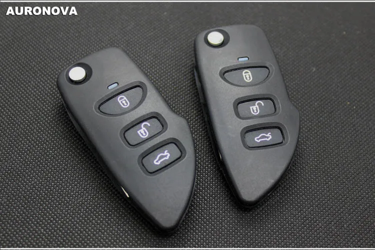 Auronnova новое обновление складной ключ оболочки для hyundai Sonata EF 3 кнопки чехол для дистанционного ключа от машины
