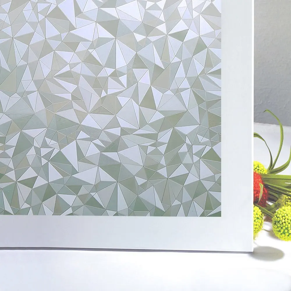 

Multi sizes Privacy Window Film,3D Diamond Decorative Windows Cling Stained Glass Film For Home and Office Anti UV window Cover