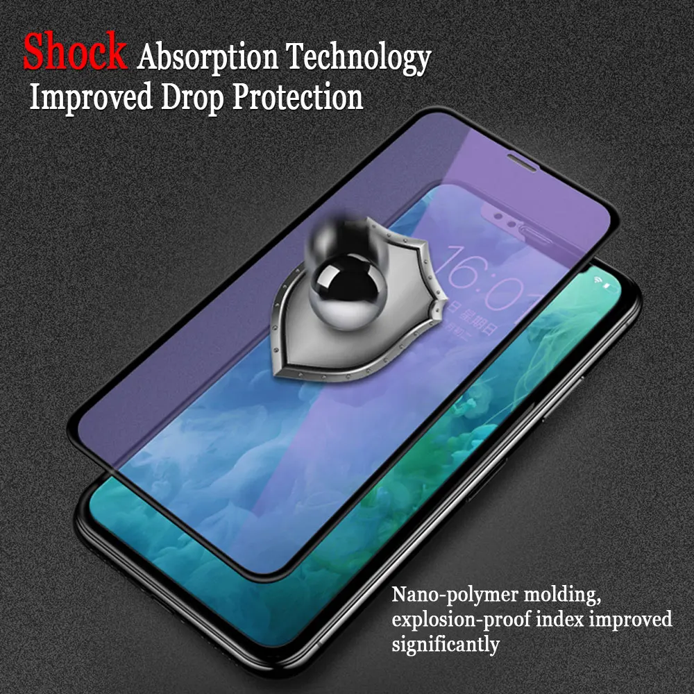 Закаленное стекло для Iphone X/XS XR экран телефона 9D Full HD MAX защита экрана высокой