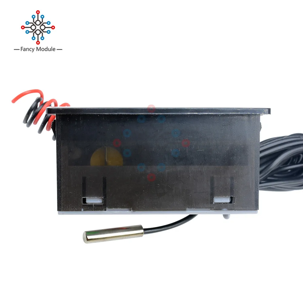 Diymore DC 12 В/AC 220 В Универсальный светодиодный измеритель температуры, цифровой дисплей, термометр для аквариума с датчиком NTC