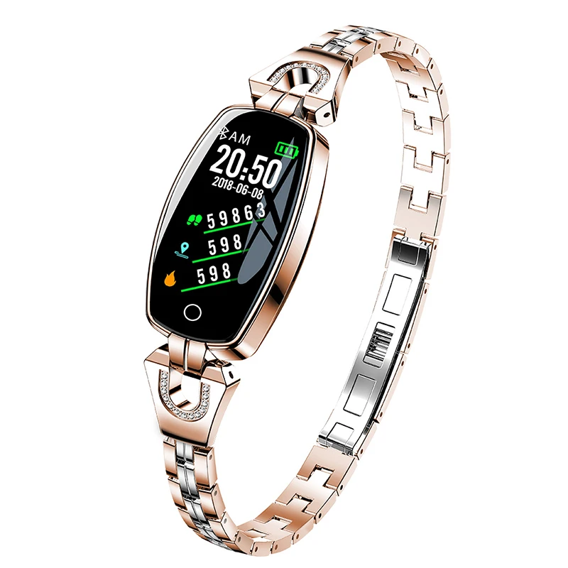 Леди Bluetooth Смарт часы для женщин браслет спортивный IOS Android huawei Xiaomi телефон H8 |