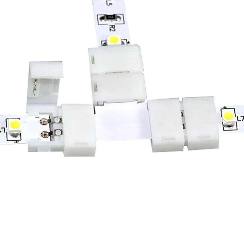 5 шт. l образные 4pin Безшовные Угловые соединители для RGB 5050 Светодиодные полосы