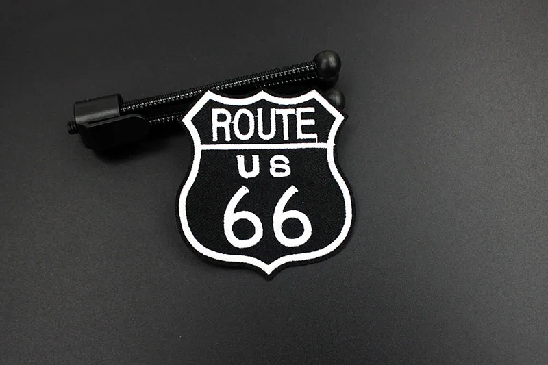 Модный Размер 7,9*7,3 см Route 66 нашивки железные наклейки нашивки на Бейджи для одежды вышитая аппликация для одежды