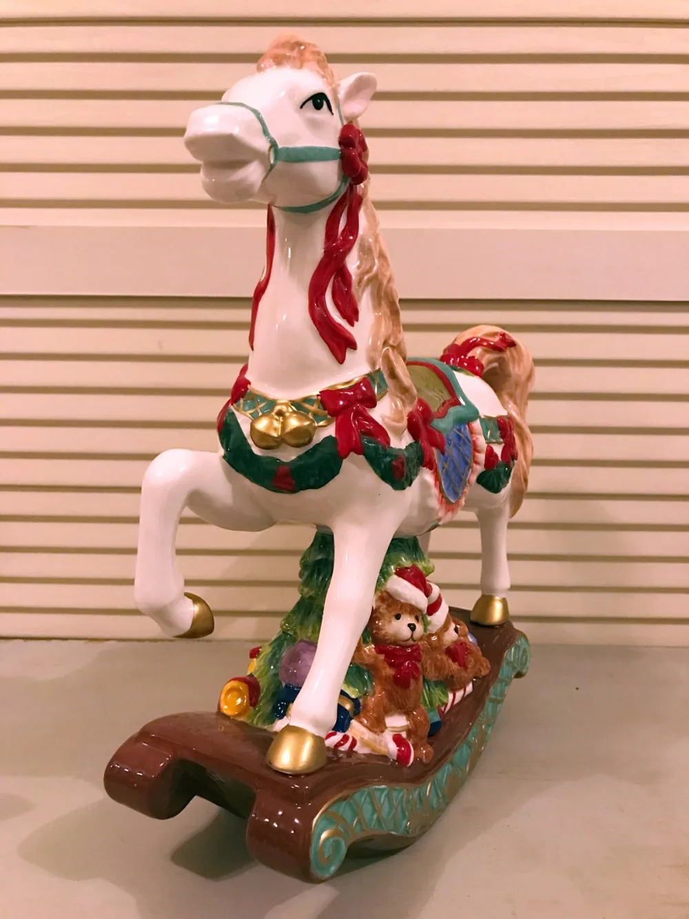 

Американская музыкальная шкатулка ручной работы с петухом, детство, керамические украшения с лошадью, подарок на день рождения, сувениры дл...