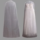 Прозрачная двухсторонняя сетчатая женская сумка для хранения одежды, Защитные Чехлы, пылезащитный чехол для свадебного платья, платья, одежды B007