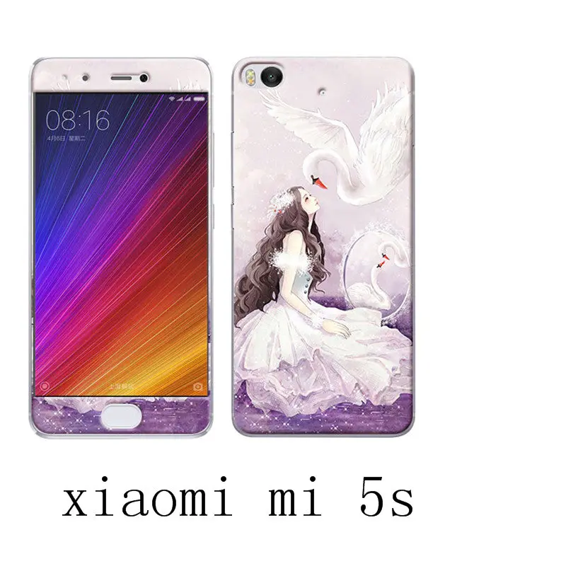 Xiaomi Mi5S M5S Silicone Luxury Soft Case For Phone With 360Protective+Color Integrated Tempered Glass Cover |