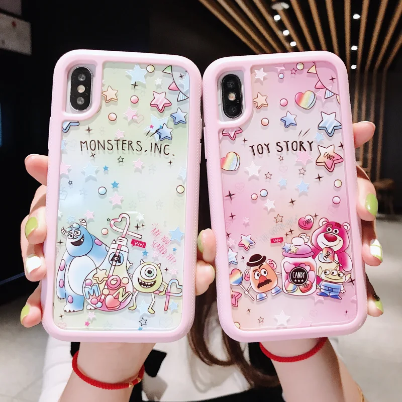 Милый мультфильм 3D тиснение для iphone 11 pro Max анти-осень чехол для iphone 7 8 Plus X XR XS MAX чехол для телефона акриловая задняя крышка