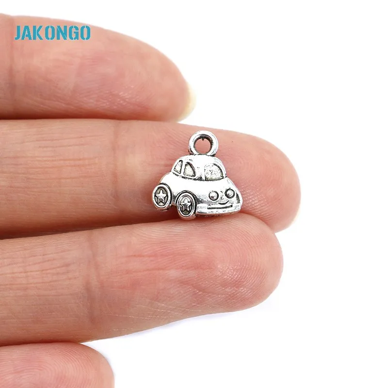 Винтажные тибетские посеребренные бусины JAKONGO для маленьких автомобилей