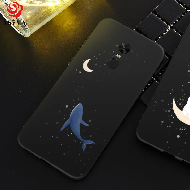 ASINA Silicone Case For Xiaomi Redmi Note 6 Pro Funda Stars And Space Bumper 4x 5 Plus Shockproof Capa | Мобильные телефоны и