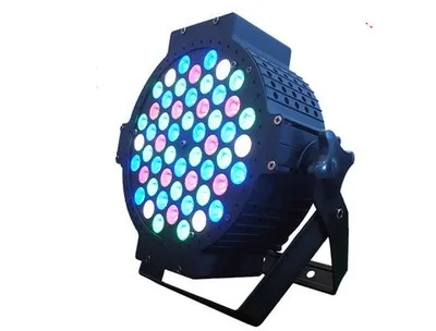 500 Вт Светодиодная лампа с ИК пультом 54x9 led Par огни RGB 3в1 плоский par dmx512 Дискотека