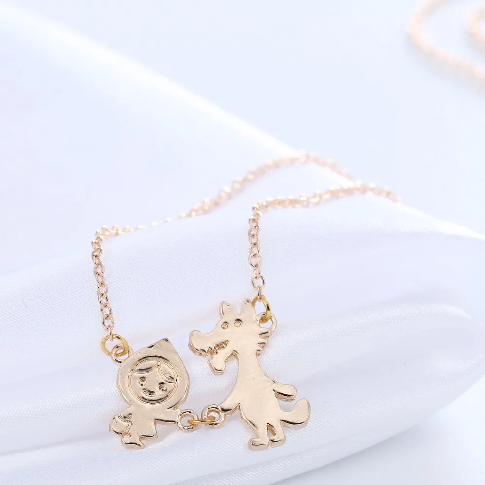 Чандлер маленькая красная шапочка история ожерелье с Crafty волк ребенок дочь день