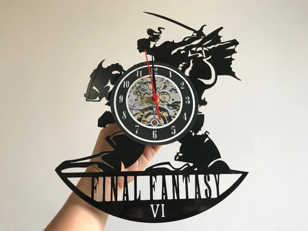 Final Fantasy VI тема виниловые часы подарок для украшения спальни | Дом и сад