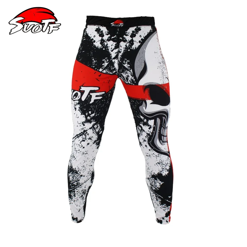 Фото SUOTF MMA боксерские спортивные шорты для фитнеса, дышащие свободные шорты большого размера, штаны для бега, шорты для кикбоксинга №4